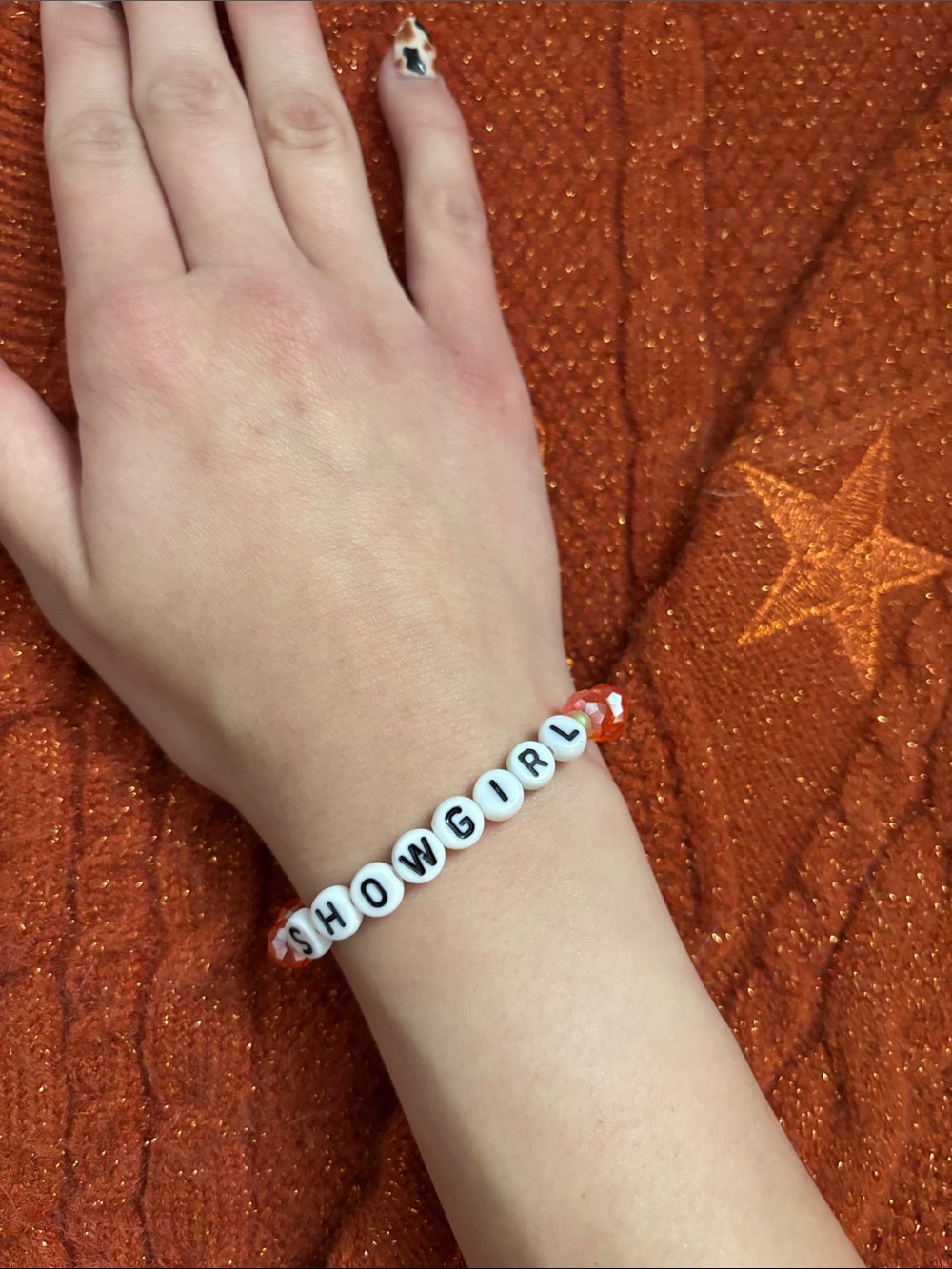 Taylor Swift "SHOWGIRL" Beaded Bracelet ❤️‍🔥